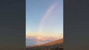 Haleakala Volcano Cloud Rainbow at about 9,500 ft Elevation #shorts