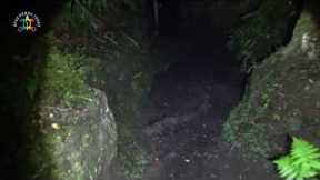 Hiking To Kilauea Volcano Crater Floor In The Dark