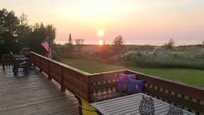 Live Sunset Over Lake Michigan