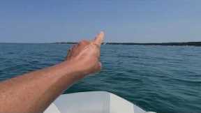Boat ride on Lake Michigan to a sandbar July 17, 2021