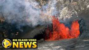 Kilauea Volcano Eruption Update, Vents Feed Lava Lake (Oct. 3, 2021)