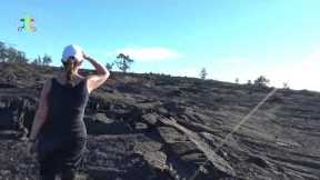 Hike To The Great Crack On Kilauea Volcano Southwest Rift Zone